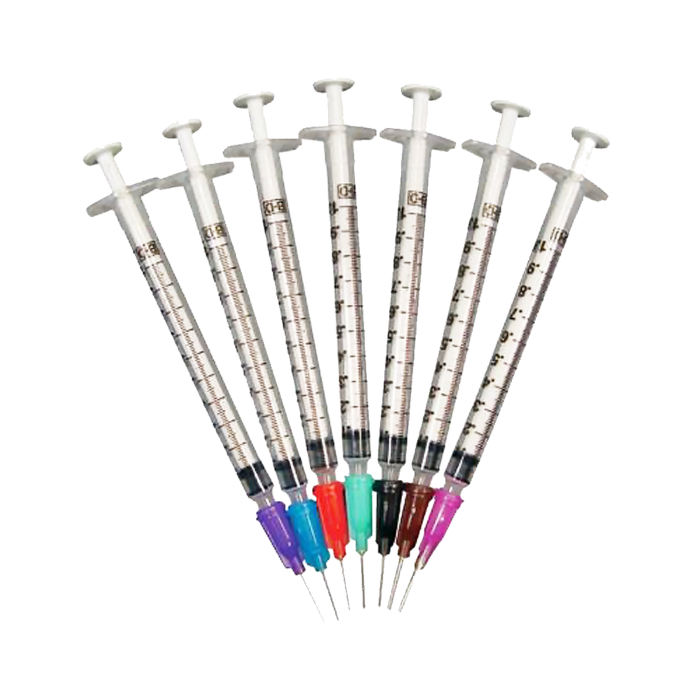 1mL syringe with Blunt Needle Attached, Sterile, Capped
