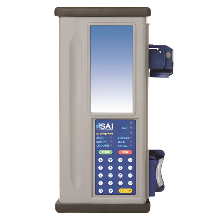SAI 3D Programmable Syringe Pump with Pole clamp and AC Charger. 1 Year Warranty