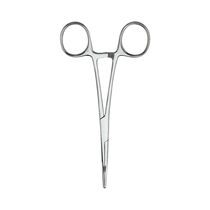 Curved Kelly Locking Forceps, Mirror Finish, 5.5"
