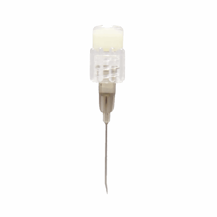 Huber Needle with injection caps, Sterile