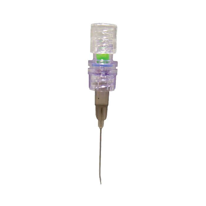 Huber needle with Luer Valve, Sterile