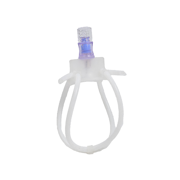 Quick Connect harness with pin and luer valve