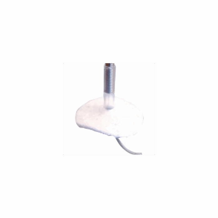 Skin Button with Dacron Patch and 12" Tether